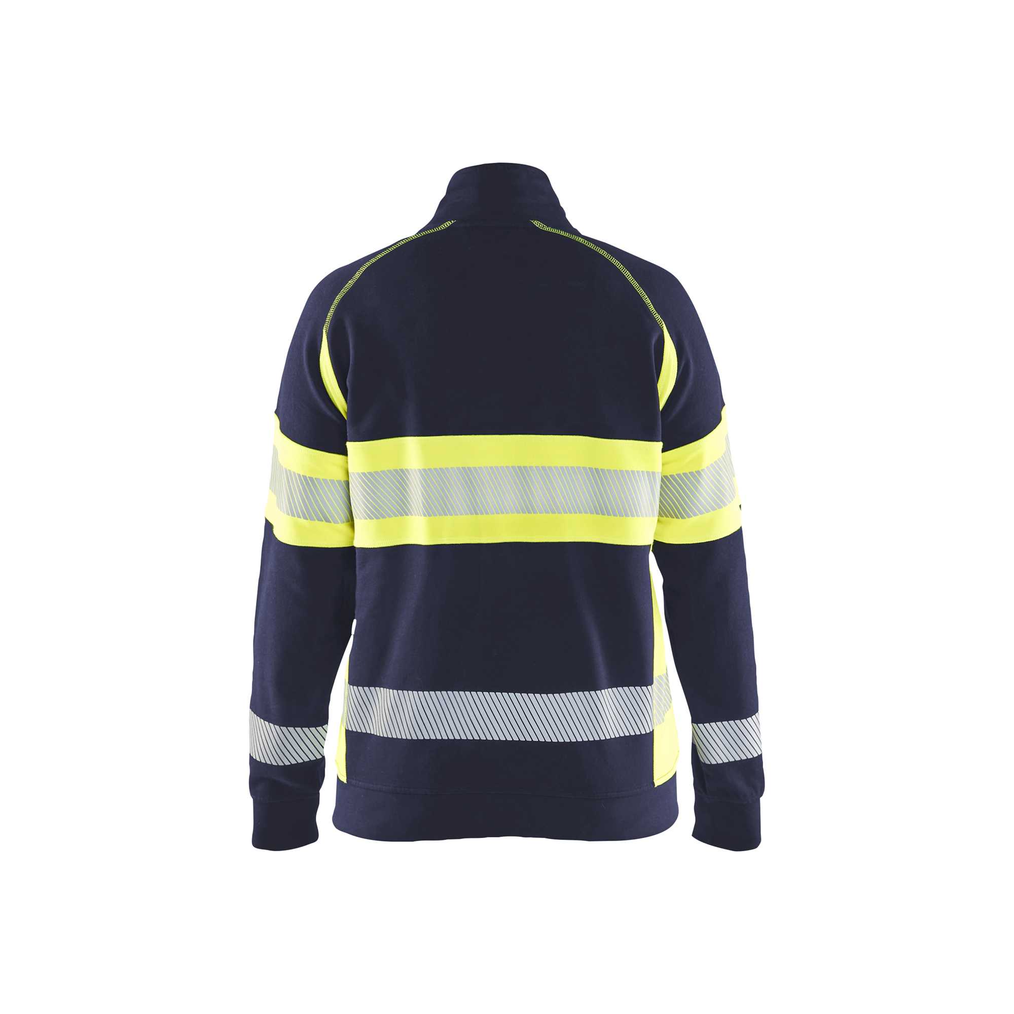 BLAKLADER 35051158 Hi Vis Reflective Full-zip Work Sweatshirt WOMEN - 100% Cotton